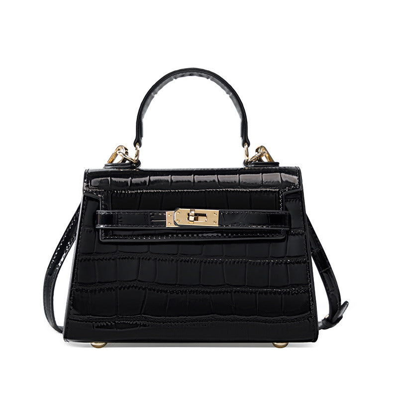 Bags 2022 new style bags women's crossbody autumn and winter light luxury portable Kelly bag 2023 cowhide small bag