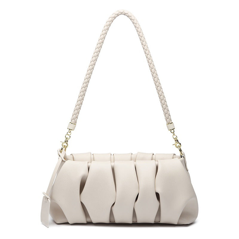 2022 new style Yunduo fashion small square bag pleated bag portable armpit bag crossbody bag female niche summer shoulder bag
