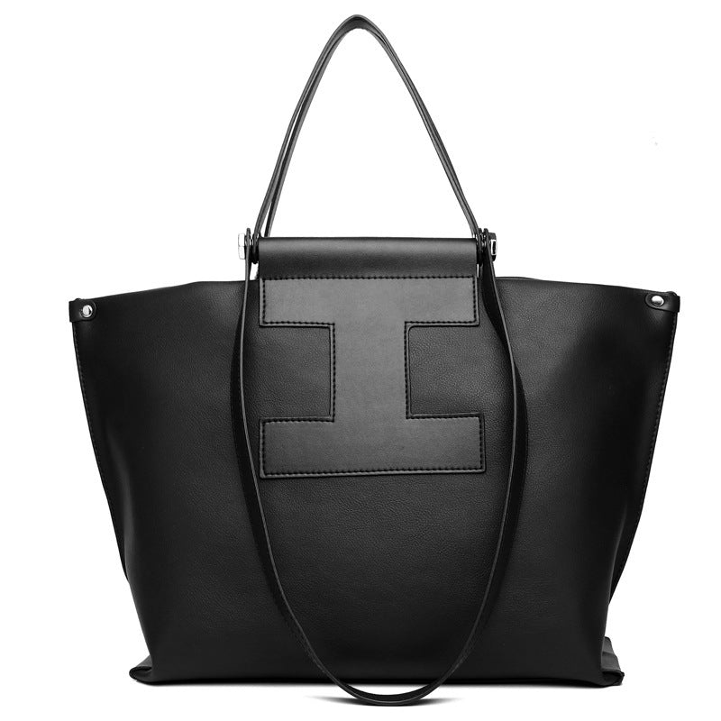 New style genuine leather large-capacity atmospheric commuting fashion casual versatile cowhide shoulder handbag bag tote bag