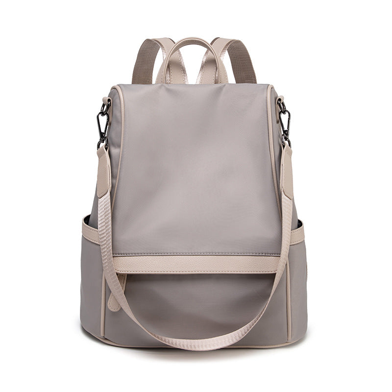 Korean anti-theft backpack for women 2023 new style fashionable and versatile personalized waterproof Oxford cloth travel backpack school bag trendy