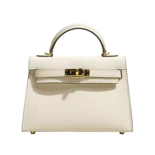 2023 new palm print second generation Kelly bag women's bag mini mini Anna same style shoulder crossbody handbag