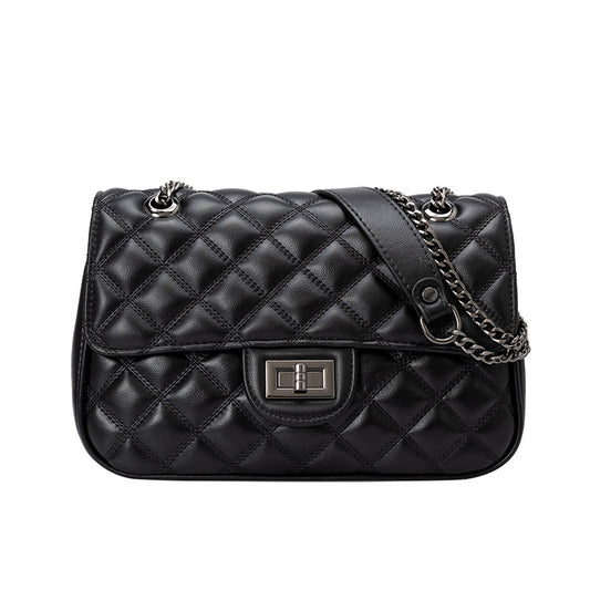 2023 New Korean Style Fashionable Diamond Chain Bag Niche Womenâs Handbag Shoulder Crossbody Bag Womenâs Bag Small Square Bag