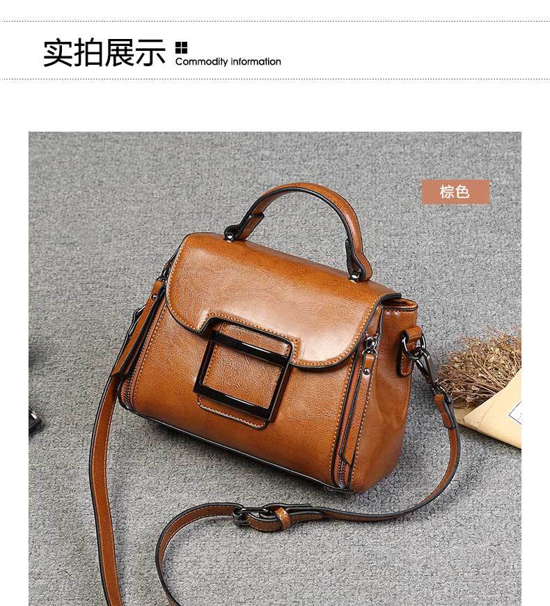 2023 New Genuine Leather Women's Bag Casual Shoulder Bag Fashion Crossbody Bag Manufacturer One Piece Women's Bag LOGO