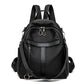 Fashionable anti-theft backpack for women 2023 spring new easy-to-match retro oil wax leather multi-purpose backpack casual travel bag