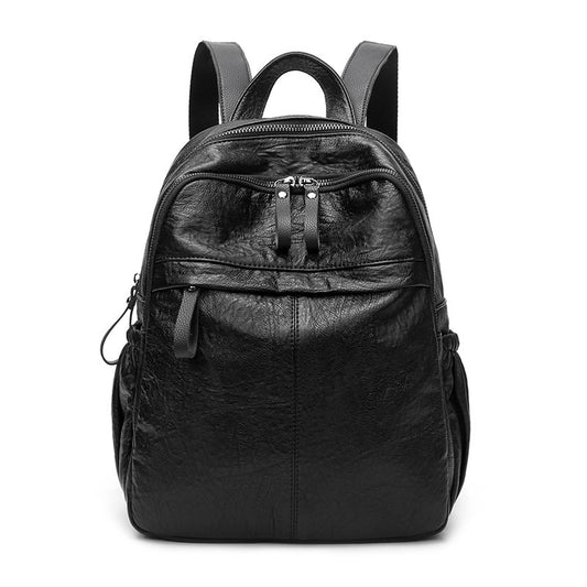 2023 New Trendy Backpack Women’s Korean Version with Cowhide College Style School Bag Large Capacity Travel Backpack for Women Wholesale