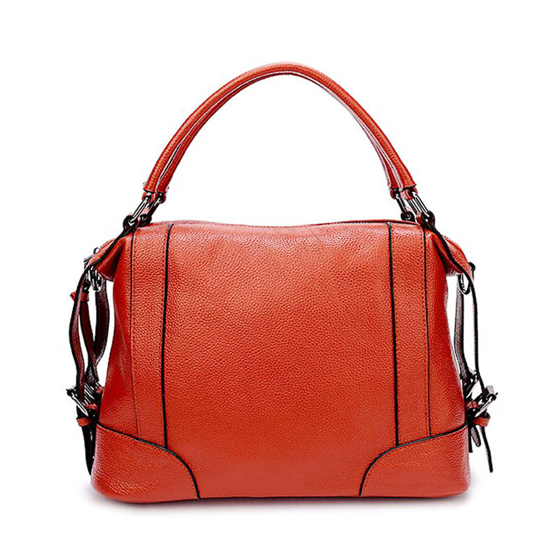 Manufacturer wholesale 2020 new genuine leather women's bag fashionable classic simple cowhide shoulder handbag bag one piece drop shipping