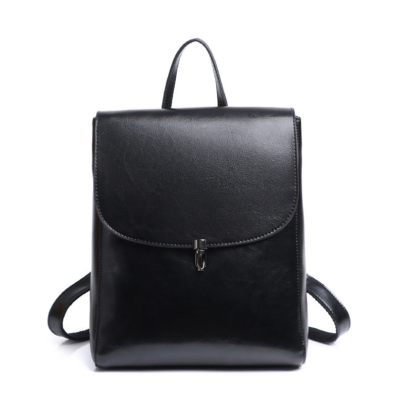 2020 Spring and Summer New Cowhide Women's Bag Backpack Korean Style Fashion Cowhide Travel Backpack Women's Leather Bag