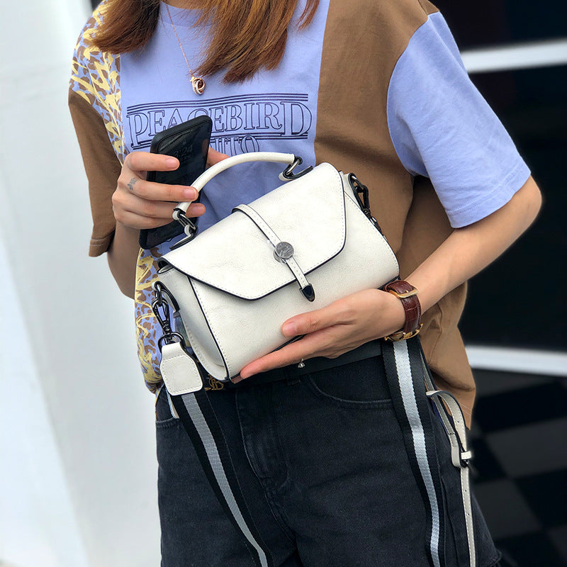 Cowhide small bag for women 2023 new fashion versatile handbag shoulder bag for women genuine leather women's bag temperament crossbody bag