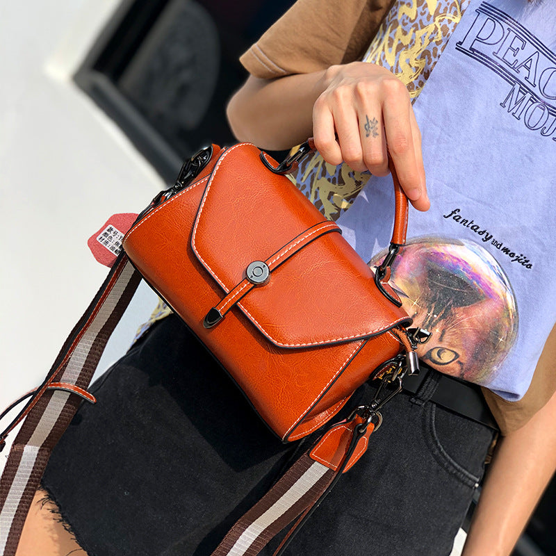 Cowhide small bag for women 2023 new fashion versatile handbag shoulder bag for women genuine leather women's bag temperament crossbody bag