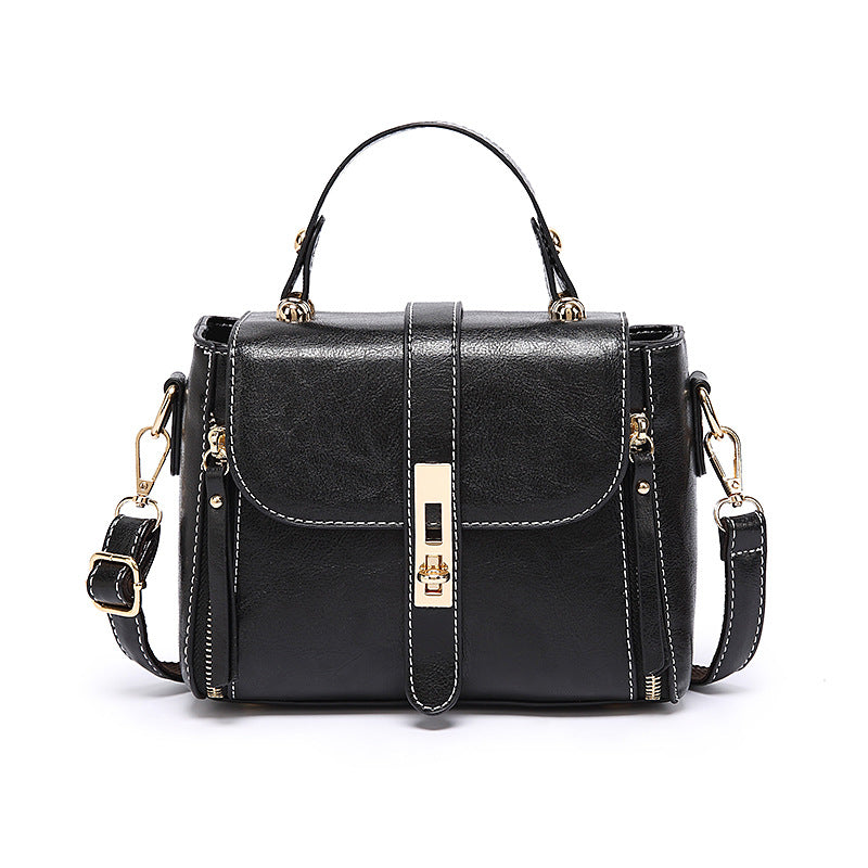 Small bag for women 2023 new trendy summer easy-to-match fashionable oil wax leather small square bag large capacity single shoulder crossbody bag