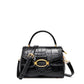 2022 new first-layer cowhide elegant women’s shoulder bag, fashionable and versatile, temperamental handbag, stereotyped bag