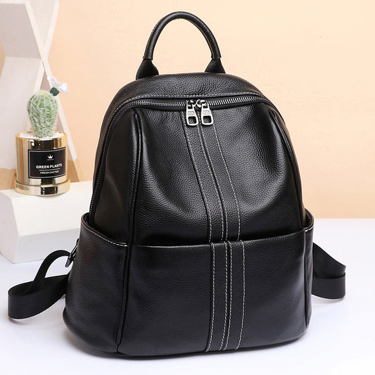 Backpack for women 2020 new Korean style fashionable backpack travel backpack soft leather anti-theft versatile large-capacity backpack for women