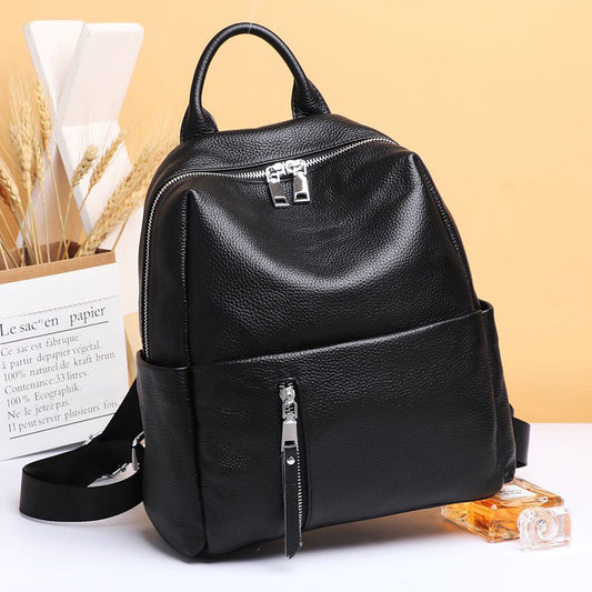 Backpack for women 2020 new Korean style fashion backpack soft leather anti-theft versatile large-capacity backpack for women