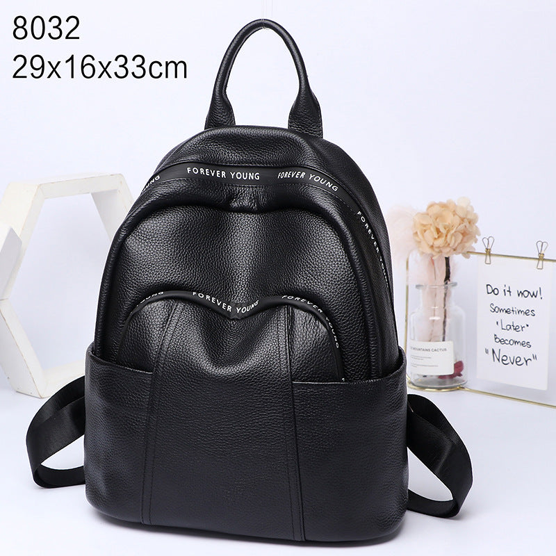 Backpack for women 2020 new Korean style fashion backpack soft leather anti-theft versatile large-capacity backpack for women