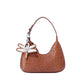 Amber crocodile pattern armpit bag half-moon bag for women 2021 new spring trend single shoulder crossbody handbag genuine leather women's bag