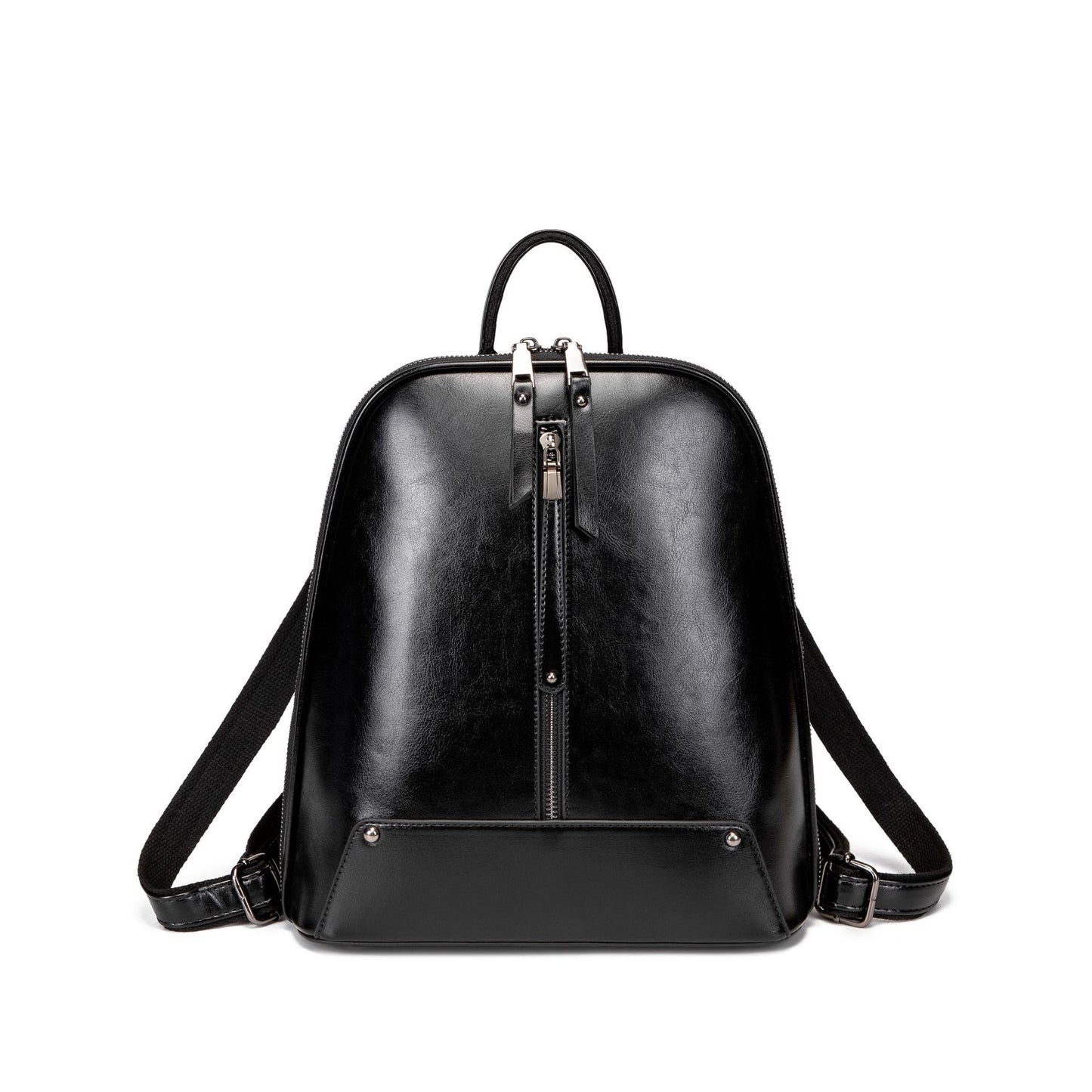 Genuine leather backpack for women 2023 new fashion waxed cowhide backpack for women retro schoolbag Guangzhou wholesale