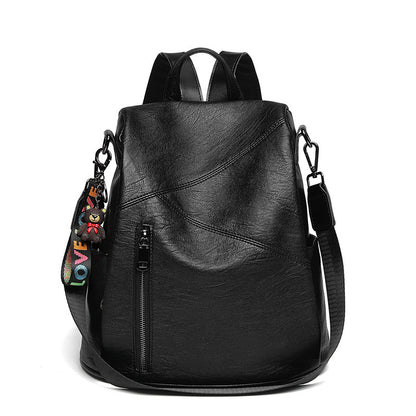 Backpack women's 2020 new fashion anti-theft travel bag Korean version versatile fashion large capacity soft leather women's backpack