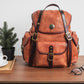 2022 new personalized women's toe-layer cowhide backpack, retro handmade boutique women's double backpack, vegetable tanned leather