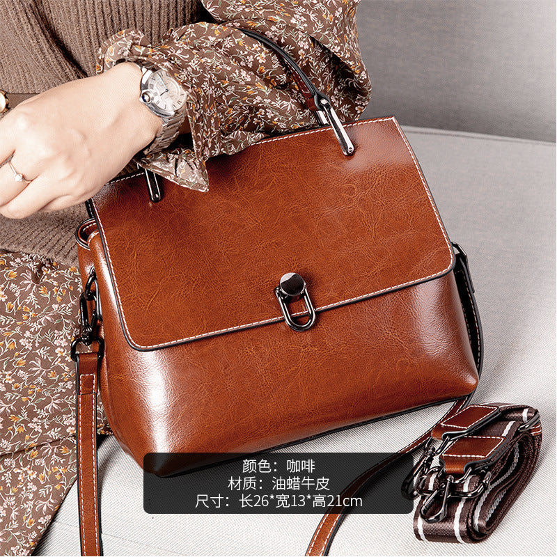 Cowhide Bags 2023 New Shell Bag Fashion Shoulder Handbag Women Genuine Leather Handbag Live Broadcast Internet Celebrity Crossbody Bag