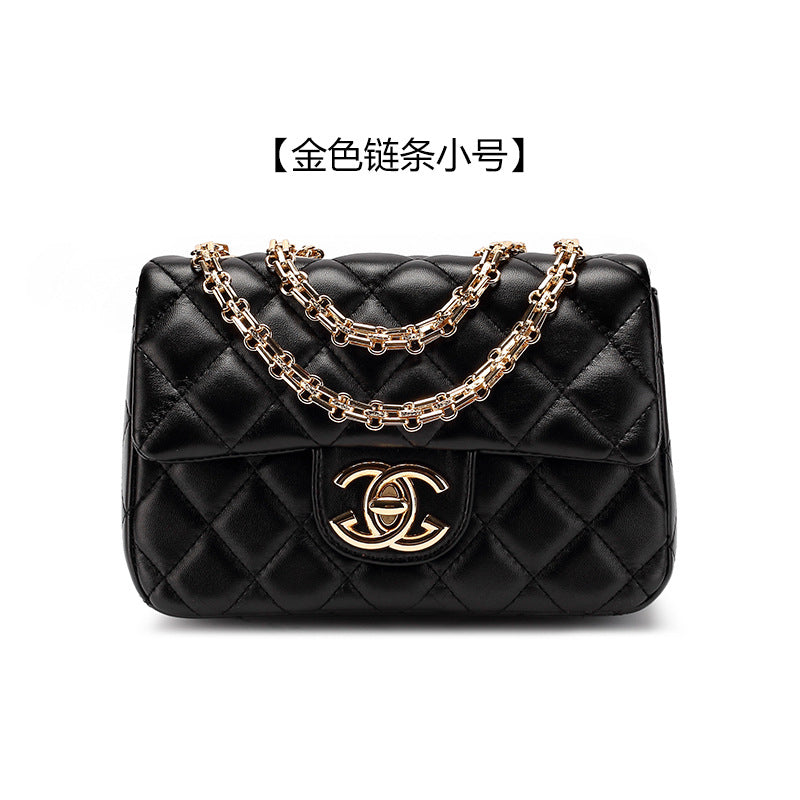 Classic bag for women, popular genuine leather texture, small fragrant style chain bag, shoulder crossbody bag, purchasing rhombus women's bag