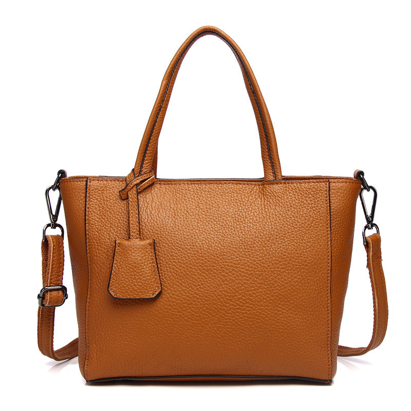 New top-layer cowhide all-match fashion casual women's handbag genuine leather shoulder cross-body bag