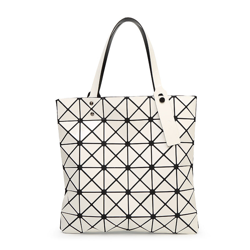 2023 new fashion women's bag sequined geometric rhombus bag trendy shoulder handbag Japanese laser bag