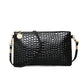 Patent leather small bag 2015 trendy shoulder small bag women's Japanese and Korean coin bag crocodile pattern crossbody bag mobile phone coin purse