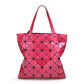 2023 new fashion women's bag sequined geometric rhombus bag trendy shoulder handbag Japanese laser bag