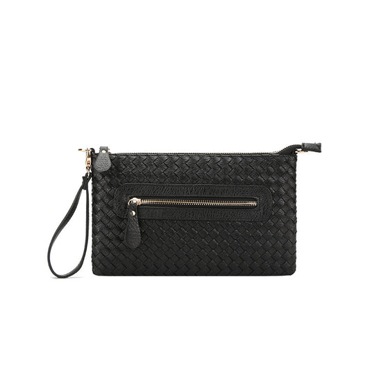 Factory direct sales 2024 new Korean style hand-woven single shoulder crossbody multi-functional business ladies hand envelope bag