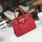 2022 New Genuine Leather Women's Bag Cowhide Lychee Pattern Platinum Bag Handbag Fashion Trend Crossbody Shoulder Bag