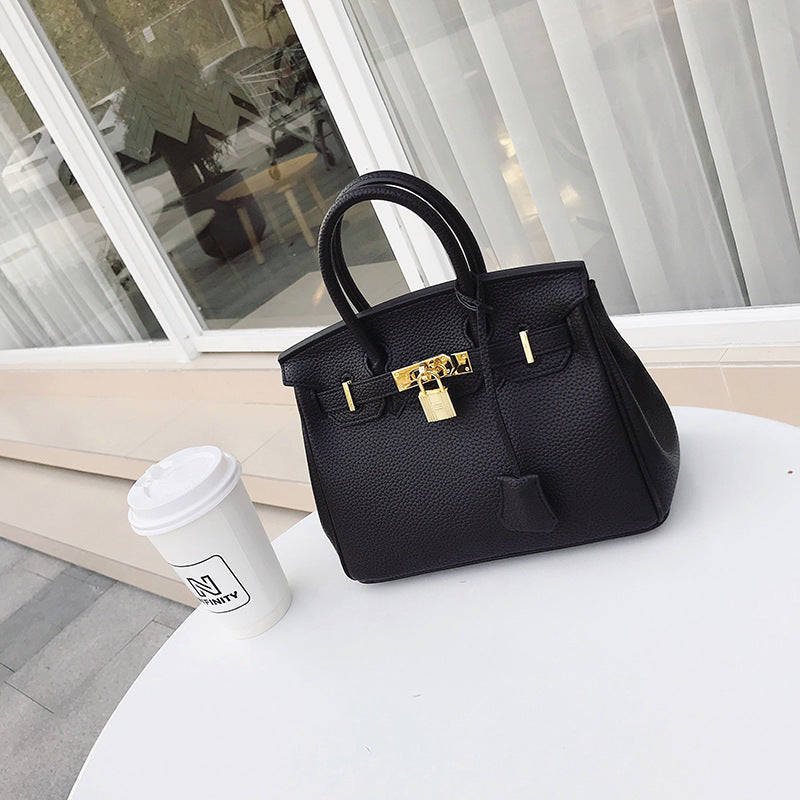 2021 Hot Style Birkin Bag Genuine Leather Lychee Pattern Guangzhou Women’s Bag Genuine Leather Crossbody Bag Women’s Bag Trendy One-piece Dropshipping