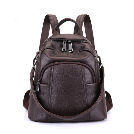 2022 New Backpack European and American Style Authentic Backpack Women’s Genuine Leather Fashion Travel Bag Wholesale