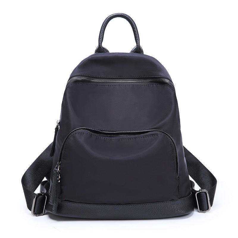 Backpack for women, literary, fresh, college style, student school bag, simple, versatile, large-capacity, anti-theft, lightweight backpack