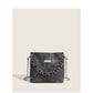 2023 high-end niche denim chain small square bag for hot girls pink and gray mini portable shoulder crossbody bag