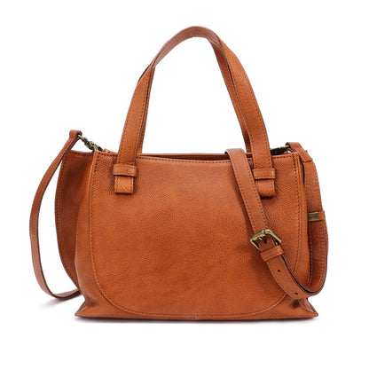 Women's bags wholesale 2023 new European and American fashion handbags retro oil leather large-capacity one-shoulder portable one-piece drop shipping