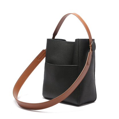 Autumn and winter new fashion shoulder bag tote bag for women large capacity 2022 genuine leather handbag bag for women large bag soft cowhide