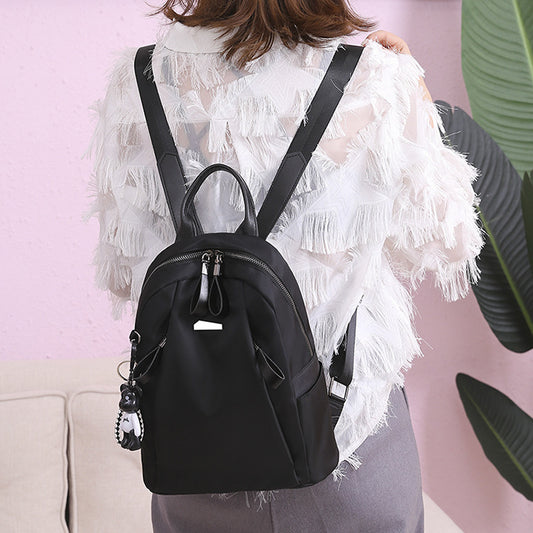 Backpack Women's Trendy New Fashion Korean School Bag 2022 Large Capacity Oxford Cloth Versatile Fashion Rucksack