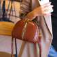 2023 new summer genuine leather women's bag crossbody small bag retro vegetable tanned cowhide hot style shoulder handbag soft leather bag