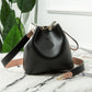 Bucket bag for women 2023 Internet celebrity new contrast color mother-in-law bag casual fashion shoulder bag Korean style simple crossbody bag