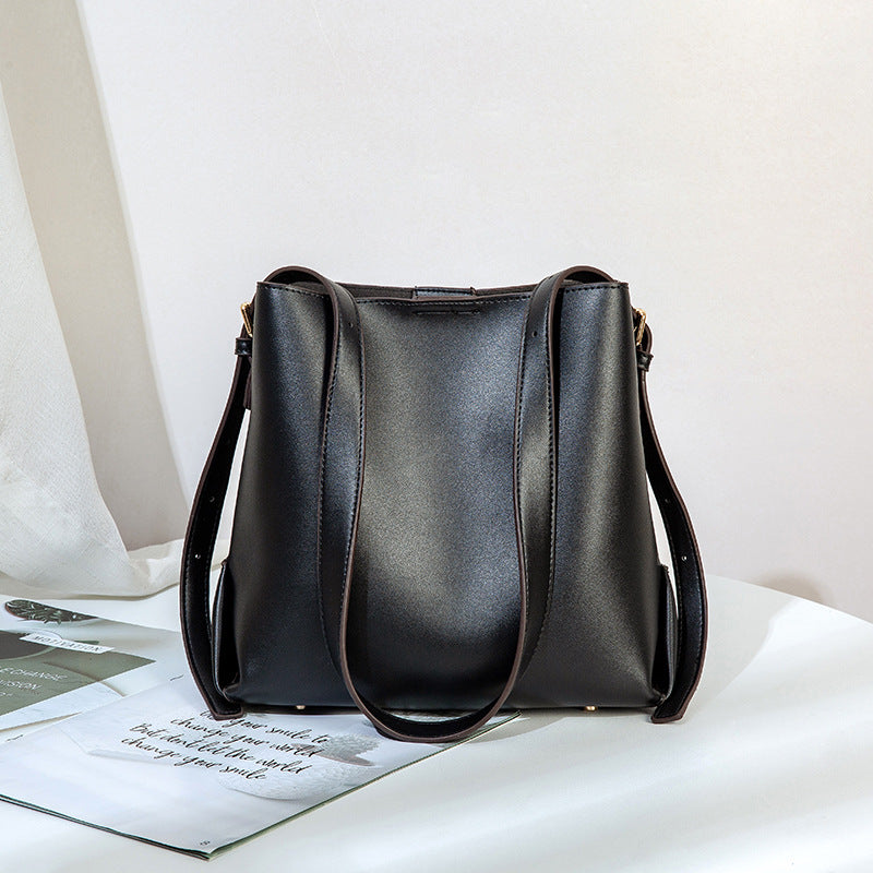 Bags for women 2023 new PU soft leather can be worn on one shoulder and cross-body, multi-purpose women's bags, European and American large-capacity handbags