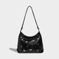 2023 summer new fashion niche design silver garbage bag chain large capacity commuter shoulder tote bag