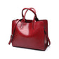 2023 new style bags for women, large-capacity commuter handbags, fashionable waxed leather solid color tote bags, shoulder crossbody bags