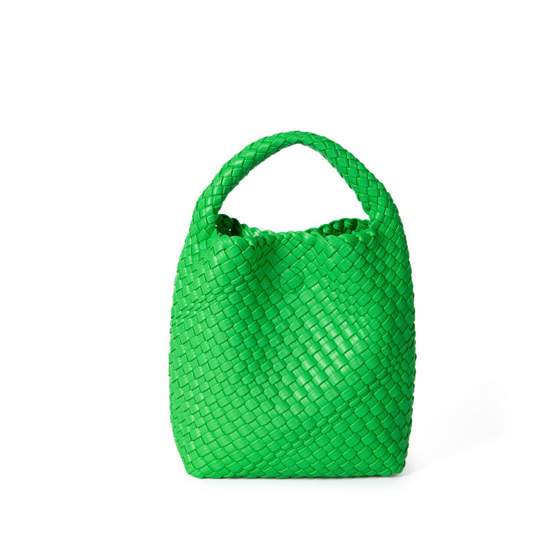 Bags for Women 2022 Summer New Niche Design Handwoven Vegetable Basket Handbag Fashionable Texture Bucket Bag