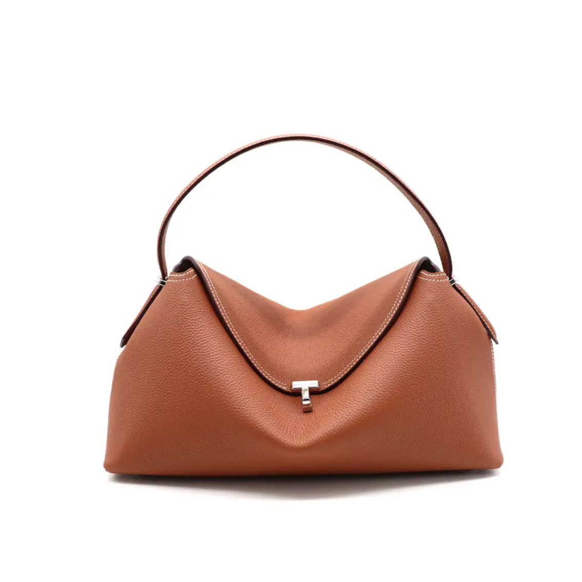 2023 autumn and winter new style cowhide women's bag large capacity tote bag shoulder crossbody handbag