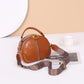 Crossbody bag 2022 new popular style this year's popular genuine leather women's bag retro vegetable tanned first layer cowhide casual apple bag