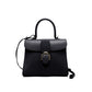 New genuine leather shoulder crossbody handbag fashionable cowhide versatile contrasting color saddle bag