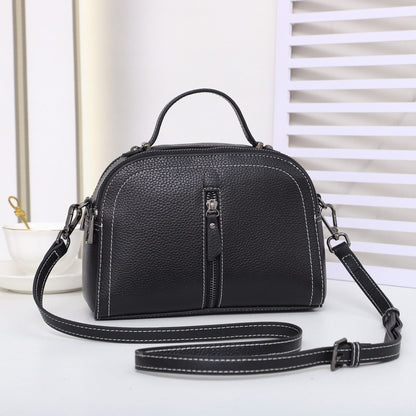 Bags 2022 new trendy genuine leather crossbody bag for women, versatile large-capacity single shoulder small backpack, fashionable cowhide handbag