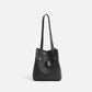 Niche bag women's new large-capacity bucket bag Korean version litchi pattern versatile fashion shoulder bag commuter tote bag