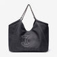 2023 new autumn and winter large-capacity tote bag women's bag single shoulder high-end niche design denim large