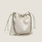 High-quality geometric rhombus niche chain shoulder bucket bag new versatile commuting large-capacity tote underarm bag